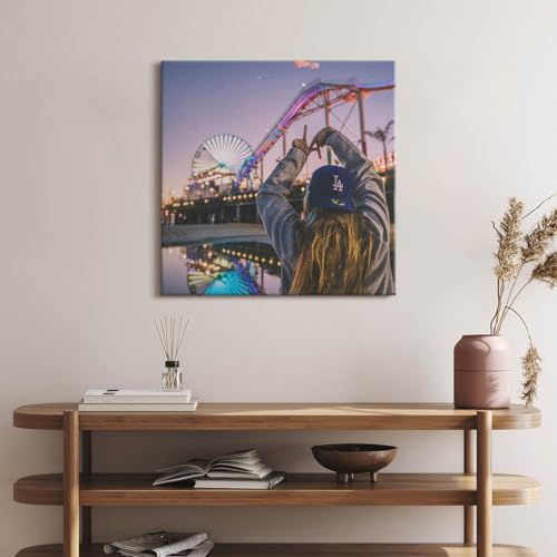 Peinture murale Grand Tableaux 60x60cm Santa Monica Wallfluent