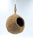 DIGIVEENAL Handmade Small Size Jute Bird Nest | Hanging Round Nest for Sparrow, Finch & Small Birds | Eco-Friendly Natural Material | Ideal for Garden & Balcony Pack of 1