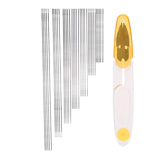 Fafeims Kit de Agujas para Abalorios, Tijeras Duraderas de 7 Tamaños para Hacer Joyas de Bricolaje, Regalo, Collar, Juego de Herramientas de Costura Hechas a Mano para Entusiastas del Bricolaje