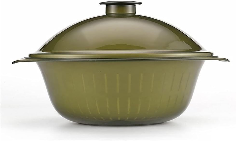 Draining Rack Colander/Filter Bowl with Lid Double-Layer Detachable Kitchen Sink Drain Basket Multi-Functional Household Fruit Plate Bowl for Washing Veggie Drainage Rack(A,Large)