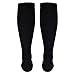 Truform Compression Socks, 20-30 mmHg, Men's Dress Socks, Knee High Over Calf Length, Black, Medium