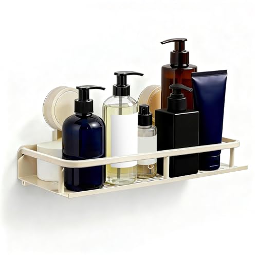 Estanteria Baño sin Tornillos, 12*30*4 cm Estanteria Ducha, Organizador baño Desmontable y Antidesgaste, Estanteria Baño de Gran Capacidad para Ducha, Cocina y Decoración de Baño, Accesorios de Baño