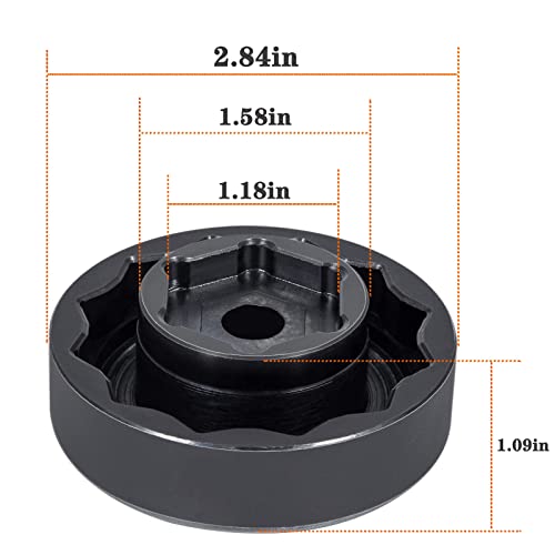 Image of Front Rear Wheel Axle Nut Socket Tool Fits for Ducati Motorcycle ATVs Super Bike 1098 1198 1199 Panigale Multistrada Diavel - 55mm + 30mm