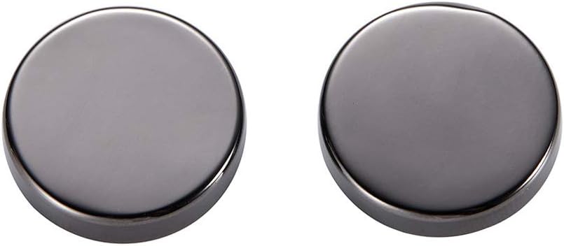 1 Pair Brass Round Button Covers Cufflinks Formal Shirt Cuff Links Fine Detail Imitation Links for Taking Photos Round Button Covers
