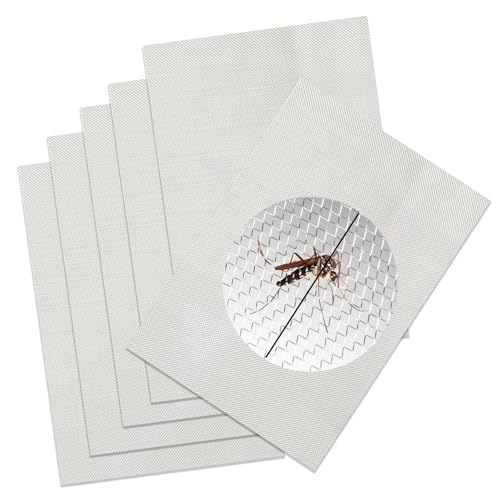 6 Stück Drahtgitter Feinmaschig 20 Mesh, 30 x 21cm Drahtgeflecht Edelstahl Wire Mesh, Feinmaschig Gitter Lüftungsgitter, für Insektenschutzgitter Mäusegitter Filternetz