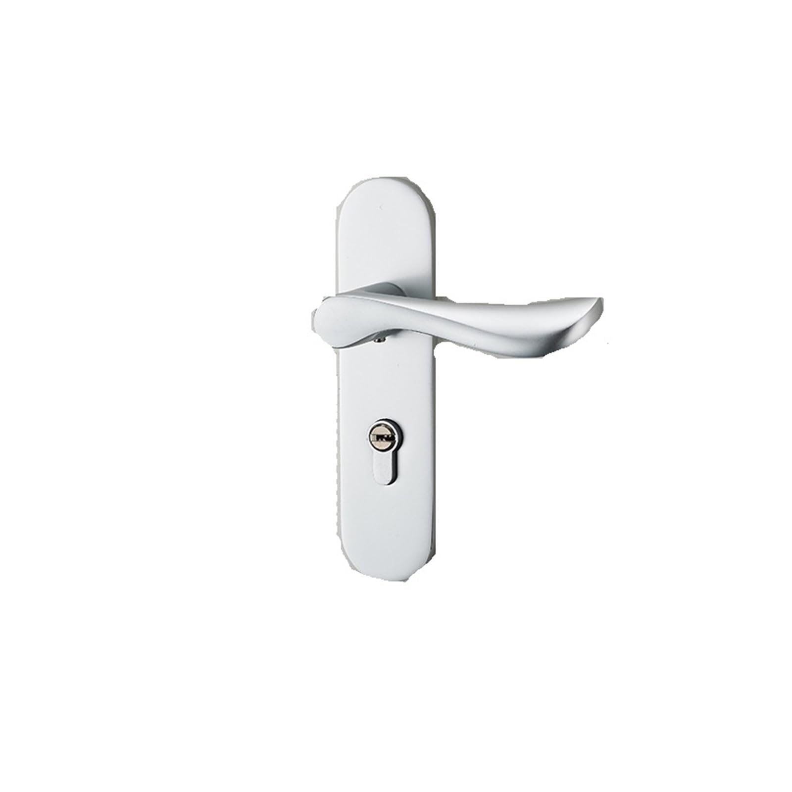 Door Lock Indoor Bedroom Silent Room Bathroom Solid Wood Handle Magnetic Suction Household(C Magnetic 35-50mm Without Key)