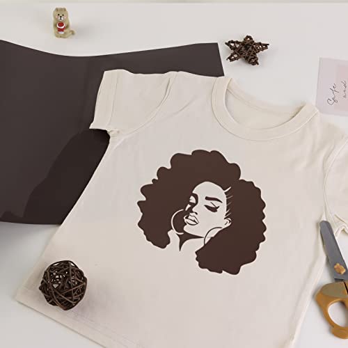 Image of Tintnut Wheat Color Heat Transfer Vinyl Roll,10 inchx6ft Iron on Vinyl | Skin Tone PU HTV,easy cut & weed,stretch washable,works with iron & heat press for fabric crafts