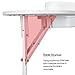 Yaheetech 37-inch Portable & Foldable Manicure Table Nail Desk Workstation with Large Drawer/Client Wrist Pad/Controllable Wheels/Carrying Case for Spa Beauty Salon White, 1 Count (Pack of 1)