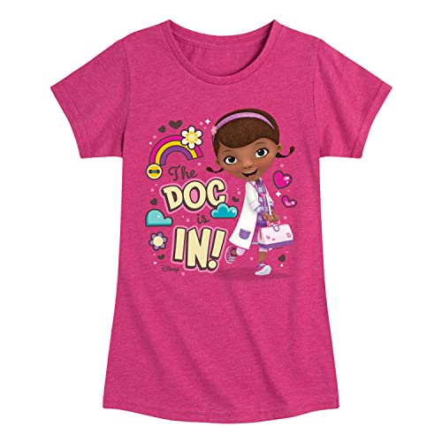 Disney - Doc McStuffins - The Doc is in - Toddler and Youth Girls Short Sleeve Graphic T-Shirt