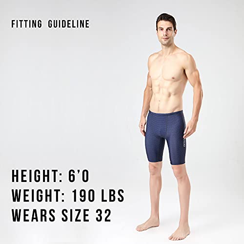 Onvous AquaGenesis Mens Swimsuit Jammer (38) Gray
