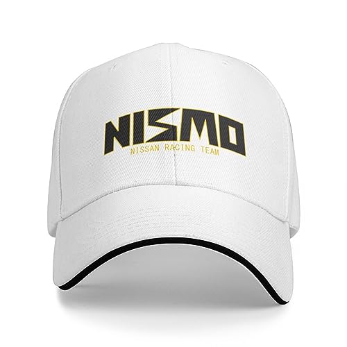 Baseballmütze Klassisch lässig Klassisches Gold und Schwarz Nismo Racing Team Logo für Jungen Frauen Vintage Klassisches Baseballmützen-T-Shirt