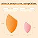 Real Techniques Mini Miracle Complexion Sponge 4 Pack, Small Makeup Blending Sponges, For Foundation & Concealer, Mini Size for Under Eyes & Touch-Ups, Travel Friendly, Natural Makeup, Latex-Free