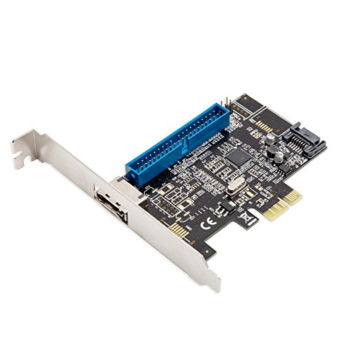 Syba SD-PEX50050 1 Port IDE and 1 Port SATA III - 1 Port eSATA III PCI-e 2.0 x1 RAID Card