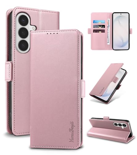 Yunubeyii Wallet Flip Case for Samsung Galaxy S26 5G,Pink