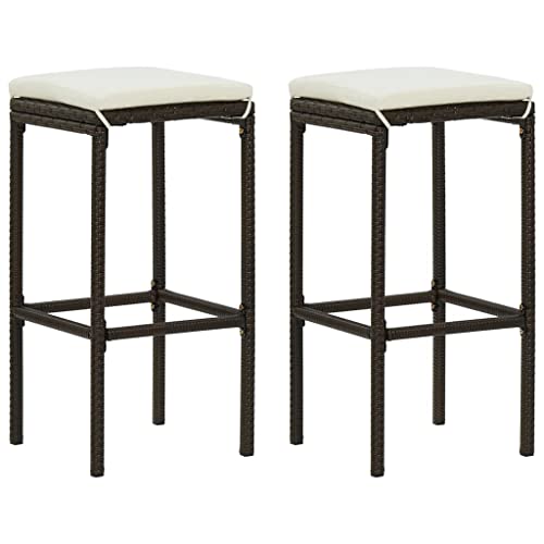& Istruzioni per la manutenzione: il set include 2 sedie da bar e 2 cuscini abbinati. Il montaggio avviene in pochi minuti. Si prega di tenere lontano da fonti di fuoco aperte e aspirare regolarmente il sedile, così il look rimarrà come nuovo a lungo.