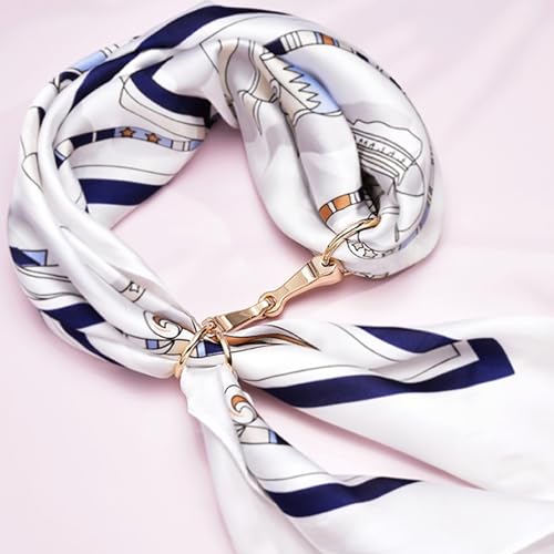 Image of Unique Scarf Clip with Horse Bit Detailing Exquisite Shawls Fastener Brooch Elegant Scarf Clip Stylish Scarves Accessory
