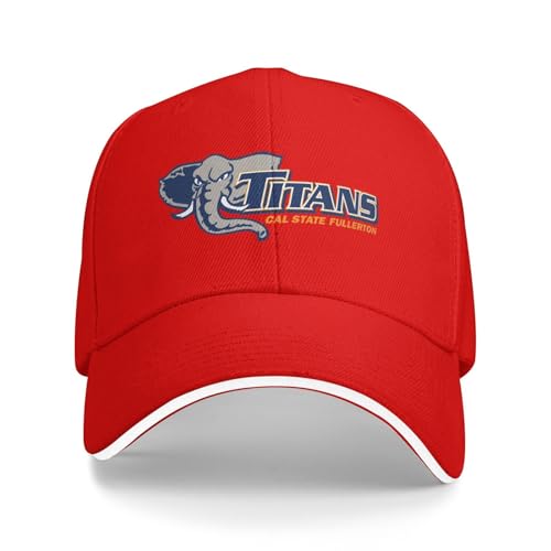Cal State Fullerton Titans Breathable Unisex Snapback-Structured Sandwich Cap for All-Day Wear