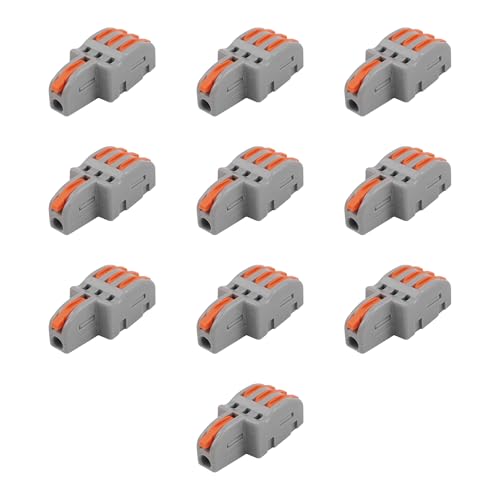 JIMDOAYO 10 Pcs 1 in 3 Out Mini Electrical Wire