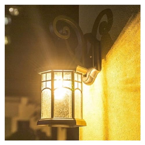 Applique murale extérieure style industriel noir mat pour jardin - 5