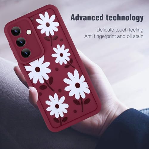 Image of Compatible with Samsung Galaxy S26 Plus Case, Wine Red
