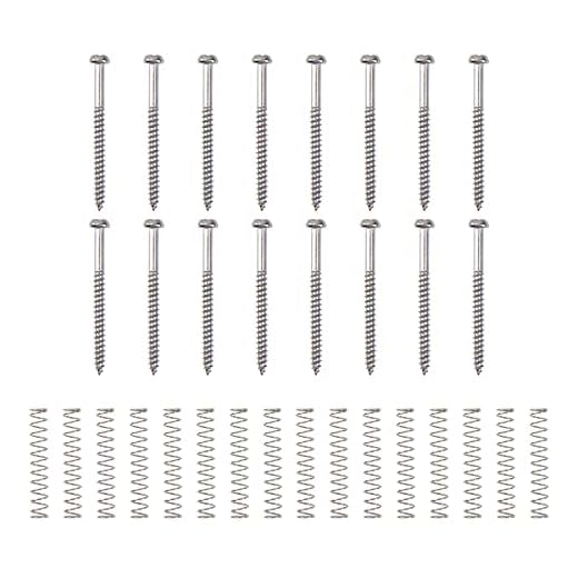 32 tornillos de montaje para pastilla de graves Yootones compatibles con pastillas P Bass, Jazz Bass o P90 (plateado)