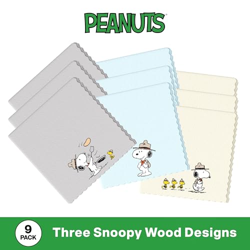 Image of Microfiber Cloth & Glasses Wipes (9 Pack) Lens & Glasses Cleaning Cloth - Eye Glass Clean Cloths - Eyeglass Cleaning Cloths - Camera Lenses & Gadget Delicate Screens - Snoopy