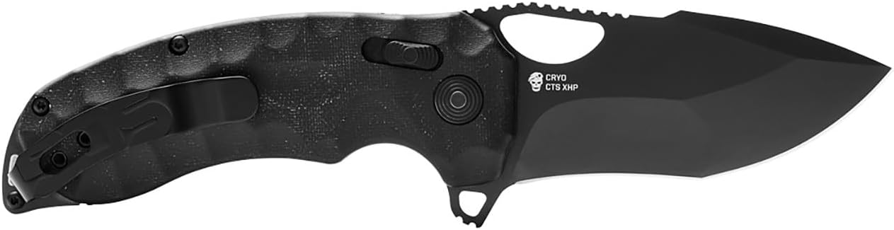 SOG Kiku Quick-Opening Sharp Ambidextrous Pocket Folding Knives with Linen Micarta Handle | CTS XHP Steel, XR Lock