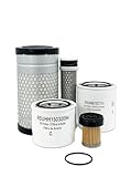 HERO Maintenance Filter Kit For Kubota B7500D Tractor Filters Compatible With OEM 6C06099410