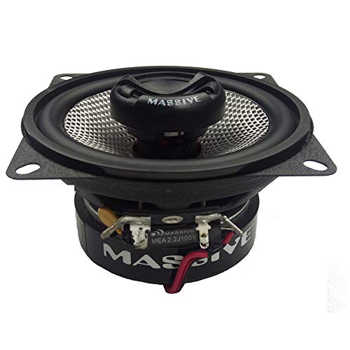 Massive Audio Fx4 – 4 Inch, 200 Watts Max, 50 Watts Rms, Fx Series Coaxial Speakers, 20Mm Aluminum Dome Ferro Fluid, 6Db Linksworth Riley Crossover 4 Ohm (Sold As Pair) #TOP3