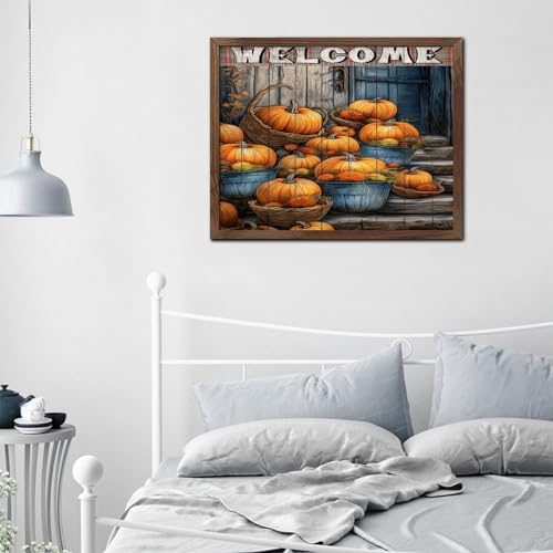 Décoration murale citrouilles pour raviver un mur vide avec style Country