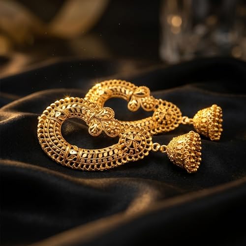 Image of JFL - Jewellery for Less Gold Plated Copper Earrings For Women