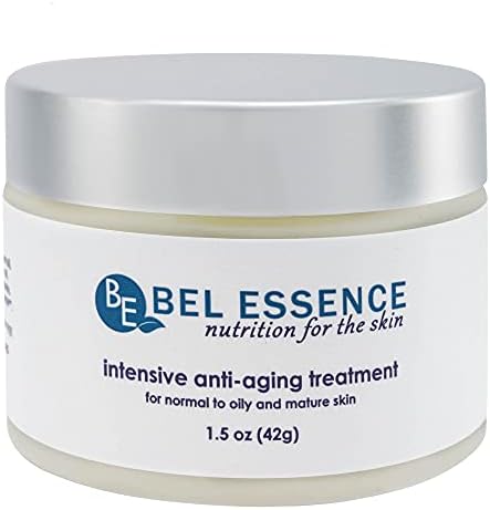 Bel Essence Anti Aging Wrinkle Cream - Face Moisturizer for Oily Skin | Non-Comedogenic, Plant-Based Vegan Formula, Day and Night Use, 1.5 Oz, Mature Skin Care, Rosehip and Tea Tree Oil
