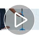 Image of Mr.Mop 360 Degree Round Spin Bucket Mop for Floor Cleaning with Rod Stick and 2 Microfiber Refill | Magic Pocha Set (Blue (Steel Jali))