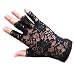 Polytree Women's Lace Fingerless Gloves (Black)