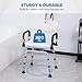PIDOSO Swivel Shower Chair for Inside Bathing, Rotating Seat Medical Bath Chair With Backrest Pivoting Arms for Elderly and Disabled