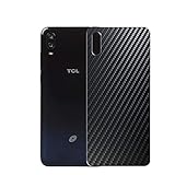 Puccy 2 Pack Back Screen Protector Film, compatible with TCL A2X Black Carbon TPU Guard Cover （...
