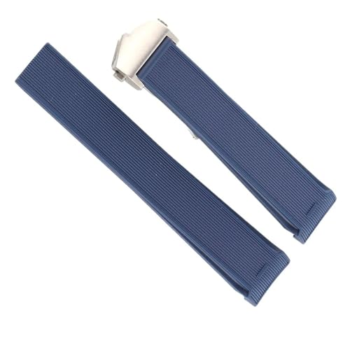 Bracelet montre caoutchouc Tag Heuer Aquaracer bleu idéal pour le nautisme