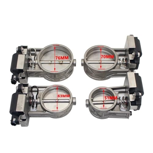 Valve Échappement Électrique Multi-angle Commande à Distance 76mm