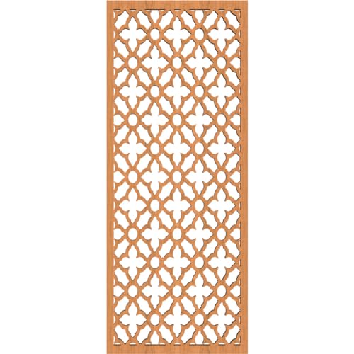 Madison Decorative Pierced Fretwork Wood Wall Panels, 9 3/8"W x 24 3/8"H x 3/8"T, Cherry by Ekena Millwork - Used condition - Image 2