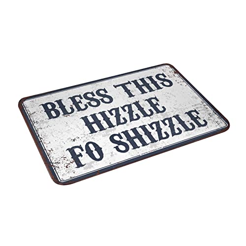 Tapis de porte d'entrée extérieur drôle Bless This Hizzle Fo Shizzle - 2