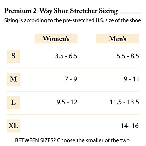 Footfitter Heavy Duty Premium Professional 2-Way Shoe Stretcher, Stretches Length & Width, Strong & Durable Construction - Men's L (Us 11.5-13.5) #TOP5