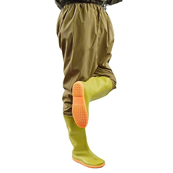 Waterdichte Duurzame Regenvisserijlaars Steltlopers Broek, 110Cm Super Hoogte PVC Lichtgewicht Ademende Rubberen Laarzen Steltlopers Mannen Vrouwen Antislip Vissen Bootfoot