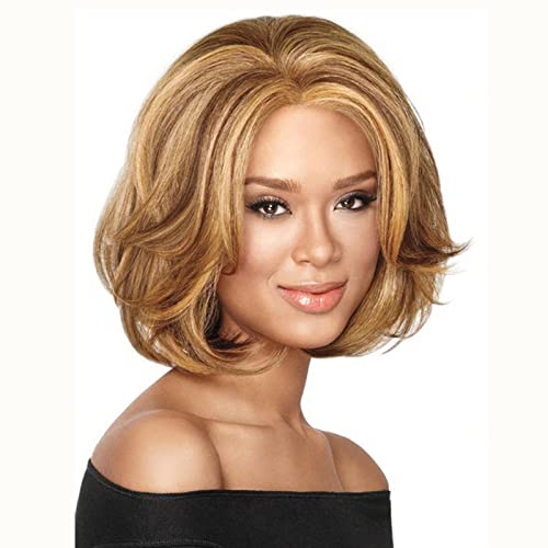 Perucas Femininas Cabelo Humano Natural Cabelo Curto e Liso Cabeça de Bob da Moda Perucas Estratific