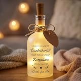 BBTO Abschiedsgeschenk Kollegen LED Flaschenlicht Geldgeschenk Arbeit Ist Wie Ein Banküberfall Lichterkette Danke Geschenk für Kollegin Mitarbeite Abschied Jobwechsel Ruhestand Weihnachten