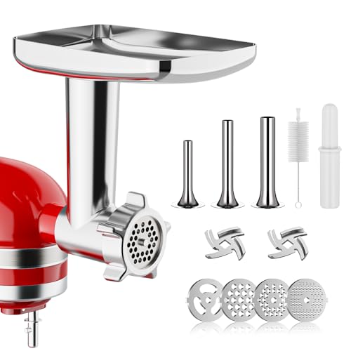 Image of HOZODO Metal Meat Grinder Attachment for KitchenAid Stand Mixer