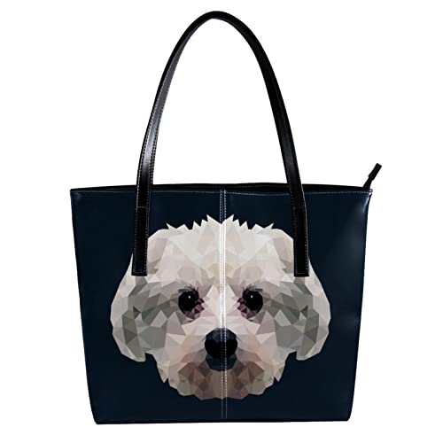 Sac bandoulière chien abstrait, la légèreté multicolore pour enseignant créatif