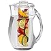 Water Infuser Pitcher - Fruit Infuser Water Pitcher By Home Essentials & Beyond - Bruchsicherer Acrylkrug - Elegantes langlebiges Design - Ideal für Eistee, Obst Infused Water und Saft (2,6 oz)