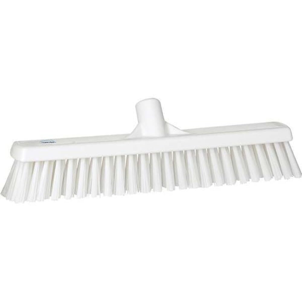Vikan - Hygiène - Balai combiné - Fibres dures/douces - Blanc