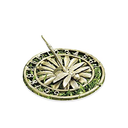 Reloj de sol con diseño de libélula SPI casa 50727, regalo ideal para amantes de la jardinería 2