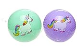  2 Unicornio bolas Pvc Partido Pelota 23cm